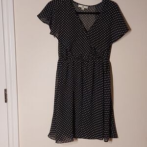 Ya silk polkadot dress sz M